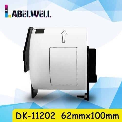 Labelwell 1Roll Thermal Paper DK-11202 Compatible for Brother DK Label DK 11202 DK-1202 label replace for Brother QL-500 QL-1050