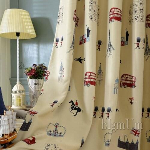 New arrival Blackout Window Leaves Curtains For Boy/Girl With Cartoon Bedding room Thick Curtains Window Treatment Free Shipping