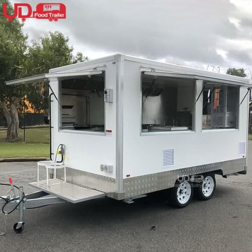 Mobile Sale Street Food Shop Gelato Cart Mini Trailer Halal Vegan Food Truck