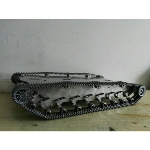 4WD Robot Tank Car Chassis Crawler Vehicle For Stainless Steel Robot Chassis Inspection Robotics DIY RC Platform 4 motors