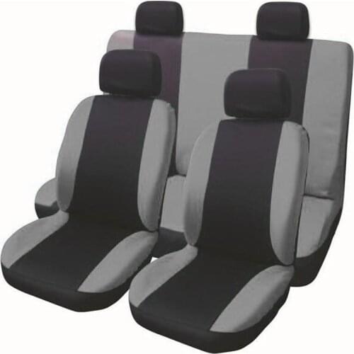 Full Set Polyester cloth 80G black mesh complex Universal Auto Seat Cover Fit Most Styling Car Seat Cover Car Interior protector