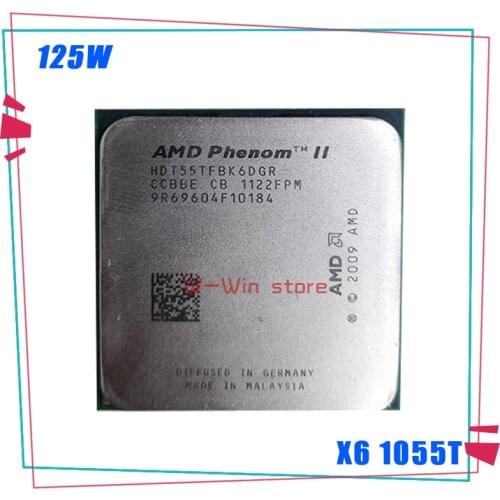 AMD Phenom II X6 1055T 1055 2.8G 125W Six-Core CPU processor HDT55TFBK6DGR Socket AM3