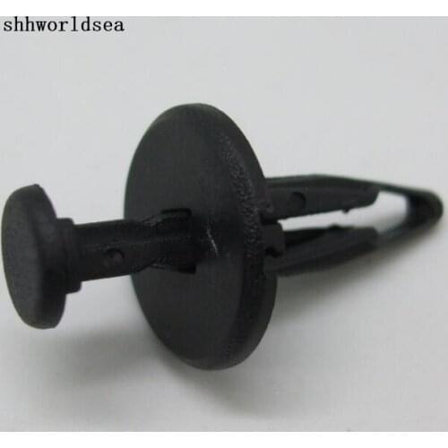Shhworldsea 100pcs Nylon Black Push-Type Retainer Fastener Clip For Chrysler 6501925 For GM 1014407