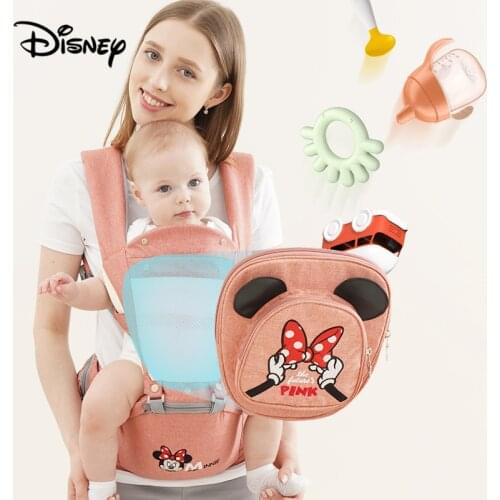 Disney 0-18 Months Baby Carrier Waist Stool Newborn Infant Baby Sling Front Facing Wrap Carrier for Baby Travel Kangaroo Baby