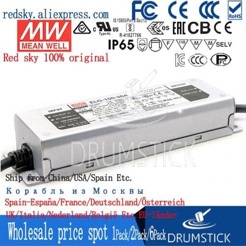 Only 11.11)MEAN WELL ELG-100-36A (2Pcs) 36V 2.66A ELG-100 95.76W Single Output LED Driver Power Supply A type