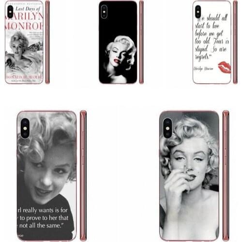 For Xiaomi Redmi 3 3S 4 4A 4X 5 6 6A 7 K20 Note 2 3 4 5 5A 6 7 Plus Pro Ultra Thin Cartoon Pattern Phone Case Marylin Monroe