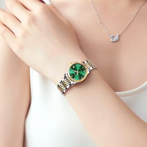 OLEVS Women Watches Mechanical Watch Luxury Bracelet Wrist Wristwatch Ladies Automatic Clock Watch Relogio Feminino 6602