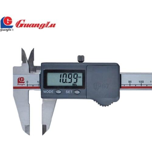 GUANGLU Digital Caliper 0-150mm/0.01 Stainless Steel Waterproof IP67 Paquimetro Electronic Dust-Proof/Proof-Oil Pie De Rey