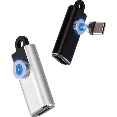 1PC Magnetic Adapter 3A Current Fast Charge Converter 3 in 1 Adapter For Android Type-C Fast Charge Magnetic Adapter