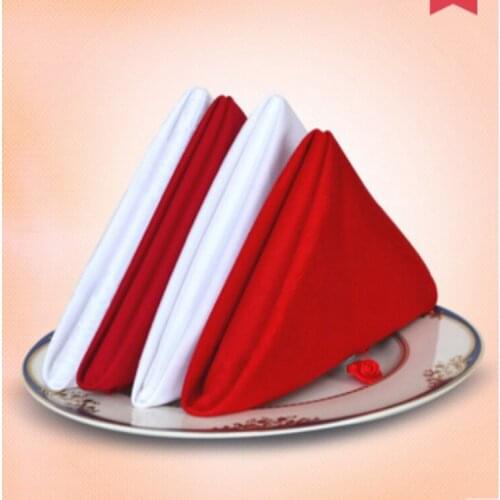 10 Pieces Pure Cotton Hotel Napkins Cotton Servetten Wipe The Table