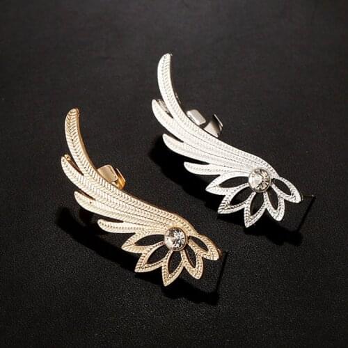 2019 New Fashion Stud Earrings For Women Charm Exquisite Wing Shape Zirconium-Inlaid Alloy Stud Earrings Female
