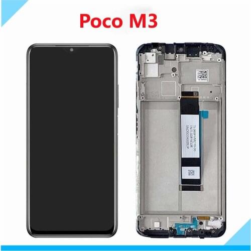 6.53" LCD Display For XIAOMI POCO M3 LCD Touch Screen Digitizer For Xiaomi Redmi 9T M2010J19CG M2010J19CI Spare Parts