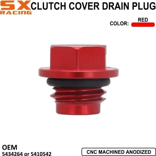 Motorcycle Accessories Aluminum Oil Clutch Cover Drain Plug Bolt For Polaris ATV UTV Free Shipping