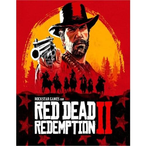 5D DIY Diamond Painting Red Dead Redemption 2 Needlework Diamond Embroidery Mosaic Full Drill Handicraft Decor For Home WG2656