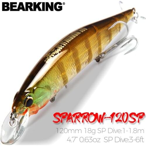 Bearking 120mm 18g SP jerkbaits hot model fishing lures hard bait different colors for choose minnow quality professional minnow