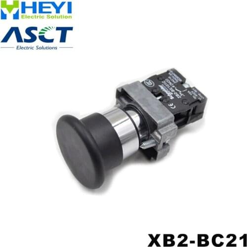 Black mushroom micro switch XB2-BC21 pressure switch 1N/O momentary push button switch