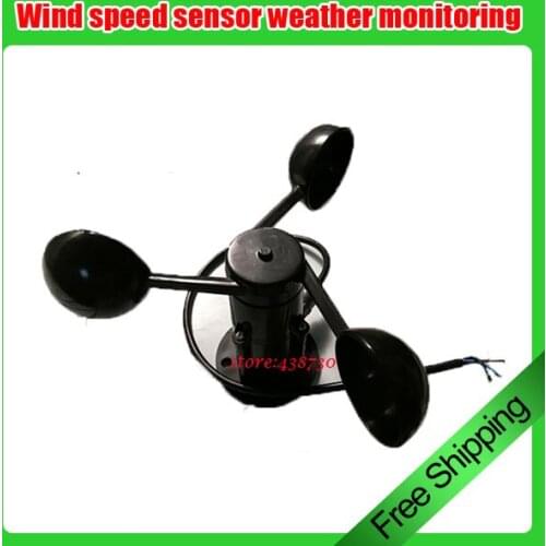 RS485 Wind speed sensor weather monitoring polycarbon three-cup anemometer integrated wind speed and direction sensor 4-20MA