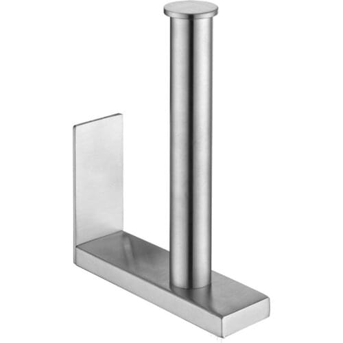 Toilet Paper Holder Self Adhesive Toilet Roll Holder Adhesive Toilet Tissue Holder Stick on Wall for Bathroom and Kitchen SUS304