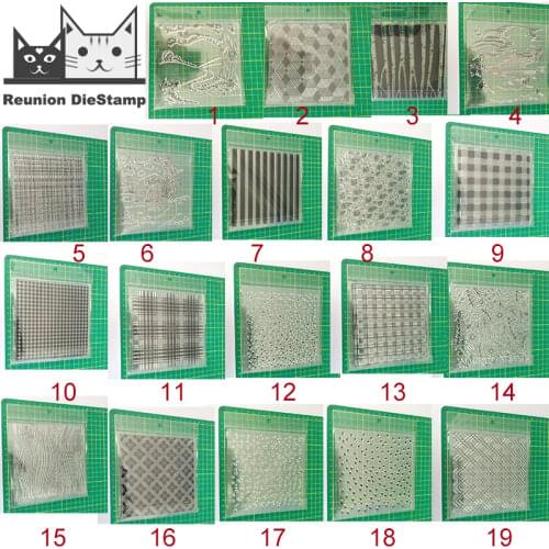 Reunion 19 Styles Background Clear Stamp for Scrapbooking Transparent Silicone Rubber Stamping DIY Photo Album Card Making Decor