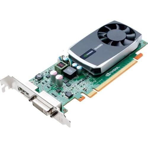 Used, Quadro 600 1GB DDR3 PCI Express Gen 2 x16 DVI-I DL and DisplayPort OpenGL, DirectX, CUDA, and OpenCL Professional