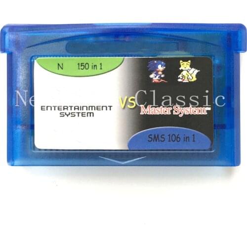 New Arrival 256 in 1 (150 8 bit + 106 16 bit )Game Memory Card Multicart Collection for 32 bit Video Game Cartridge Console Card