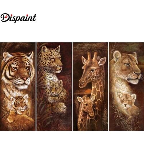 Dispaint Full Square/Round Drill 5D DIY Diamond Painting "Animal landscape" 3D Embroidery Cross Stitch 5D Home Decor Gift