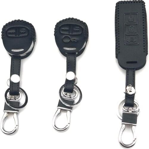 Car Leather keychain Remote key protection cover Case For Mitsubishi GT XR-PHEV Delica Xpander L200 Mirage Samurai EX FORTIS