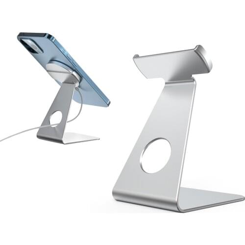 Charger Bracket For Iphone 12 Magsafe-Metal Magnetic Absorbing Invisible Charger Stand Aluminum alloy Moblie Phone Holder