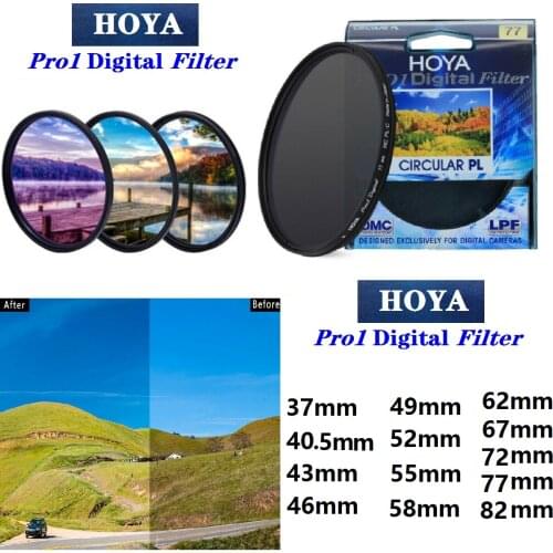 HOYA CPL Pro1 Digital CPL CIRCULAR Polarizer Protective Lens Filter 37_40.5_43_46_49_52_55_58_62_67_72_77_82mm for SLR Camera