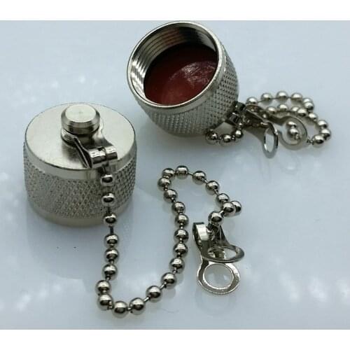 L16 N type connector Dust cap with chain N connector metal protective cap 10pcs/lot