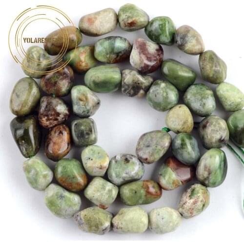 Natural Stone Green Opal Irregular Stone Beads Freeform Spacer Loose Beads For Jewelry Making Diy Necklace Bracelet Accessory