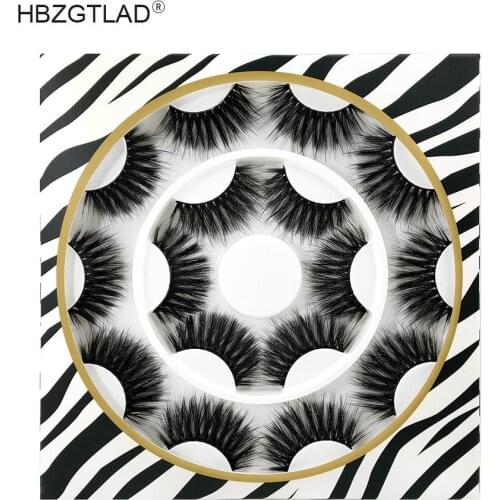 NEW 8 Pairs 3D Mink Hair False Eyelashes Criss-cross Wispy Cross Fluffy 15mm-25mm Lashes Extension Handmade Eye Makeup Tools