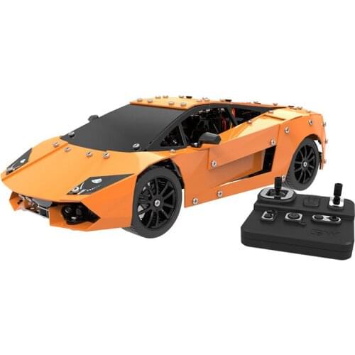 New 580Pcs Alloy Blocks RC Car Sports Car Childrens Educational Toys intellectual Disassembly DIY Alloy Remote Control Car Gift