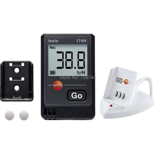 New Testo 174 H Set - Mini Data Logger for Temperature and Humidity in A Set Memory for Up to 16000 Testo 0572 0566