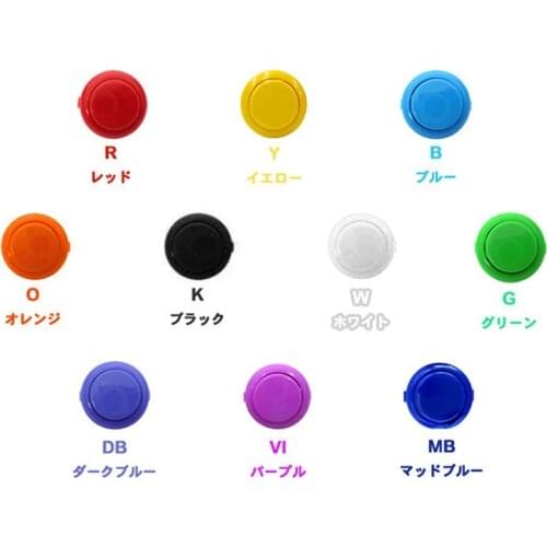 One Piece Sanwa OBSF-24 Push Button arcade player button 24mm coin start button for jamma mame arcade DIY Cabinet parts