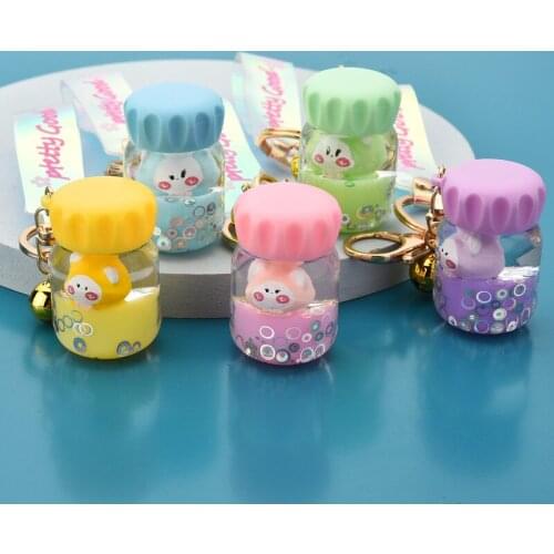 Cute Fashion Acrylic Keychain Into The Oil Wizard Water Cup Creative Cartoon Fun Charm Keychain Ladies Bag Mobile Phone Keychain