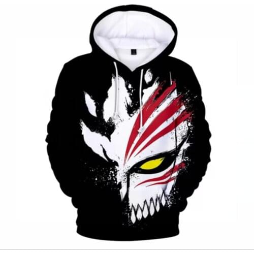 Hot Anime BLEACH 3D Hoodies Sweatshirts Women/Men Long Sleeve Casual Hooded Hip Hop Streetwear Hoodie Fashion Pullovers