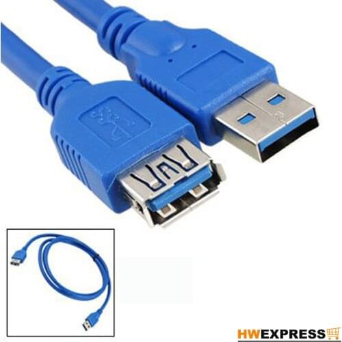 1.5M Blue Male to Female Computer USB A Type Extension Cable UK Seller