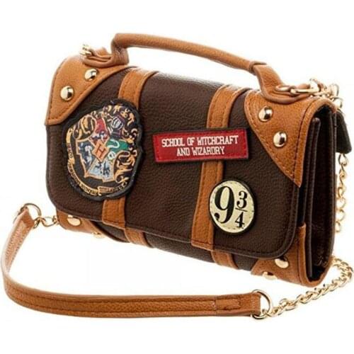 Women Chain Bag PU School Badge Wallet Package Collectibles Shoulder Bag Handbags Birthday Halloween Christmas Gift