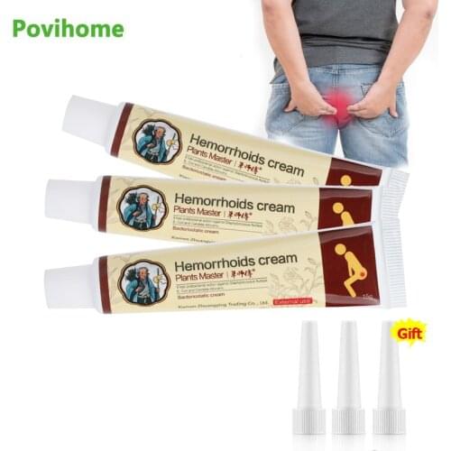3Pcs Hemorrhoids Treatment Ointment Herbal Cream External Internal Anal Fissure Reduce Swelling Pain Relief Medical Plaster