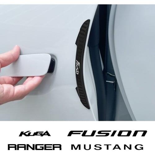 4Pcs Car Door Edge Scratch Protector For Ford Fiesta Fusion Kuga Ranger Mustang Auto Anti Collision Strip Guard Trim Accessories