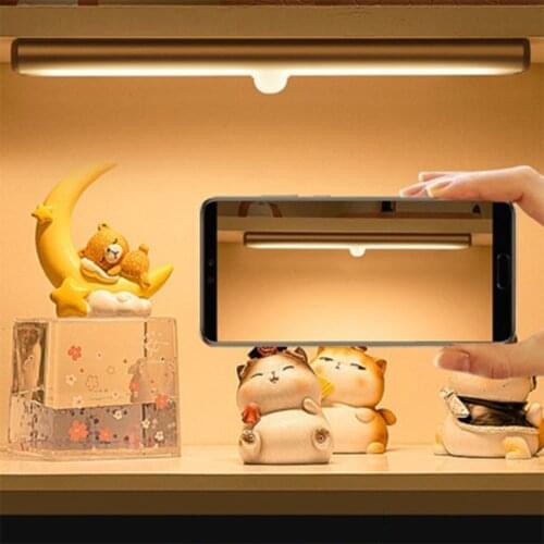 Wireless Motion Sensor Night Light with Clock Battery Power PIR Sensor Two Lighting Color Adjustable Brightness Magnet led Lamps