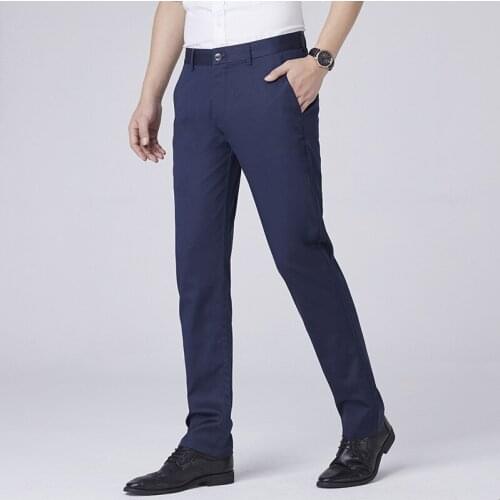 MRMT 2021 Brand Summer Mens Casual Trousers Size Thin Pants for Male Straight Tube Slim Fit Solid Color Trouser
