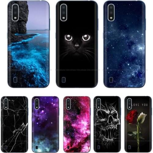 Case for Samsung M01 Case Cover TPU Phone Silicone Fundas for Samsung Galaxy M01 Bumper M 01 Cover M015 SM-M015F Cartoon Coqa