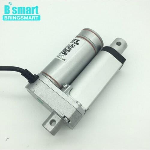 Bringsmart 12-48V DC 50mm Stroke 90kg Load 12v Electric Pistons Linear Actuator With Encoder