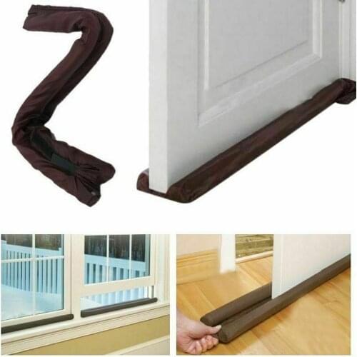 2019 Twin Door Doorstop Decor Draft Dodger Guard Stopper Energy Saving Protector