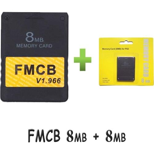 FMCB Free McBoot Card V1.966 8MB/16MB/32MB/64MB + Memory Crad Pack 8MB/16MB/32MB/128MB