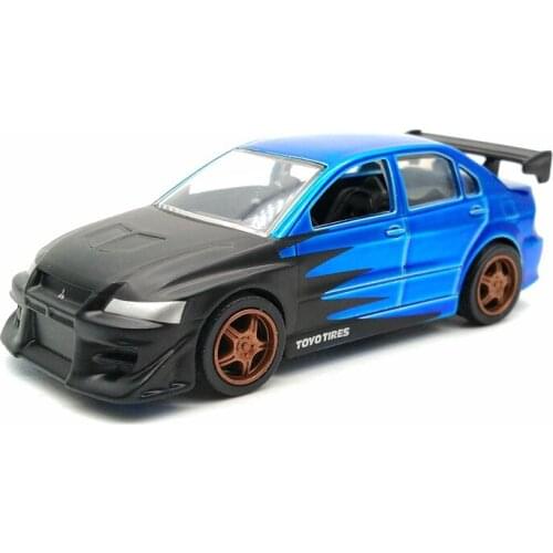 Ja da 1:64 2002 Mitsu bishi Lancer Evo 7 alloy toy car toys for children diecast model car Birthday gift