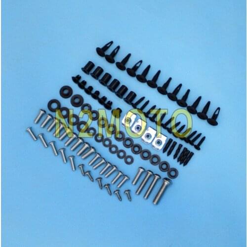For Suzuki GSXR 750 600 Motorcycle 82 Piece Hardware Complete Fairing Bolt Nut Kit Install Screw 2008-2009