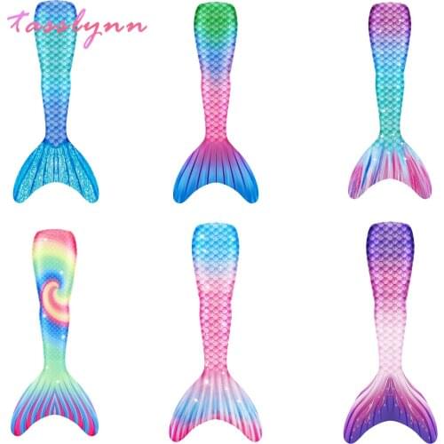 Adults Kids Mermaid Tail Girls Summer Swimming Bating Suit Mermaid Costume Swimsuit Can Add Monofin Fin Cosplay Sexy Swimsuit